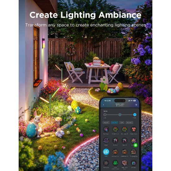 Vrtna svjetla GOVEE RGBICWW Garden Lights