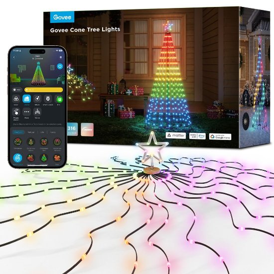 Dekorativne LED lampice GOVEE Cone Tree Lights