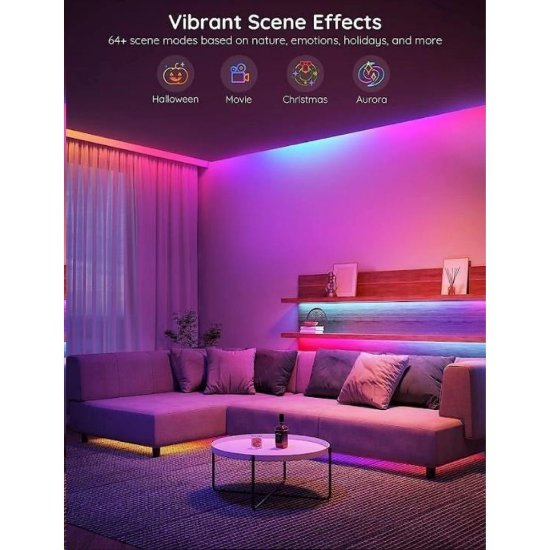LED set GOVEE RGBIC Basic, Wi-Fi, Bluetooth, IP20, 5m