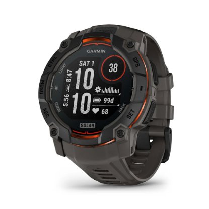 IZLOŽBENI - Pametni sat GARMIN Instinct 3 Solar 50mm, GPS, HR, pametne obavijesti, crni