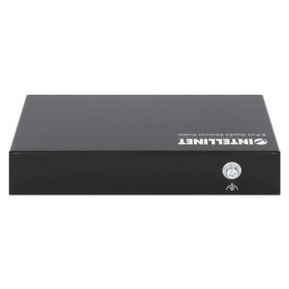 Switch INTELLINET 530347, 10/100/1000 Mbps, 8-port, metalno kućište, kabel Cat6 1m