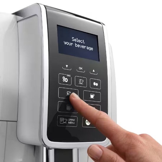 Aparat za kavu DE'LONGHI ECAM350.35.W, Dinamica, 1450W, 15 bara, 1,8 l, bijeli