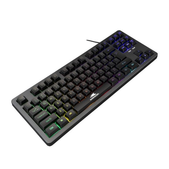 Tipkovnica BARACUDA BGK-01114 Krill, US layout, crna