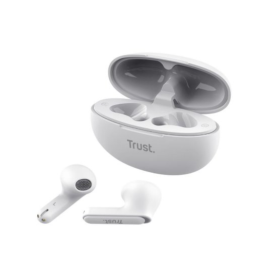 Slušalice TRUST Yavi, in-ear, ENC, bežične, bijele