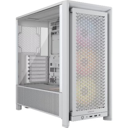 Kućište CORSAIR Frame 4000D RS ARGB, window, MIDI, ATX, bijelo, bez napajanja