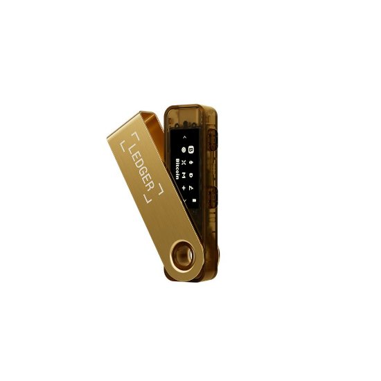 Bitcoin Wallet LEDGER Nano S Plus, USB-C, za kriptovalute, zlatni