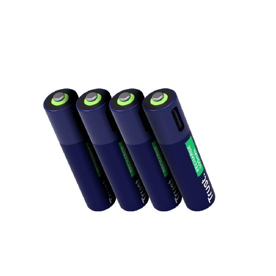 Baterije TRUST AAA, punjive, USB-C, 4 komada