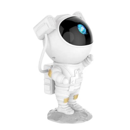 Laserski projektor LONVIS Astronaut, 9 vrsta projekcija, daljinski upravljač, bijeli