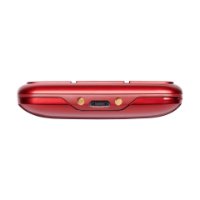 Klasični mobitel PANASONIC KX-TU155 EXRN, senior, crveni + punjač baza
