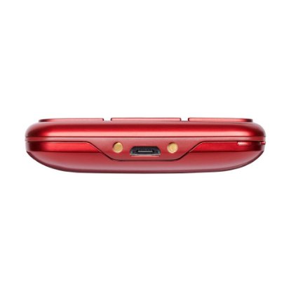 Klasični mobitel PANASONIC KX-TU155 EXRN, senior, crveni + punjač baza
