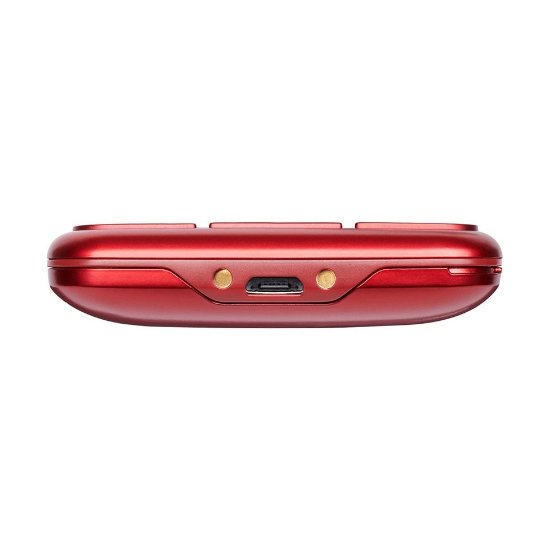 Klasični mobitel PANASONIC KX-TU155 EXRN, senior, crveni + punjač baza