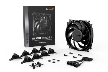 Ventilator BE QUIET Silent Wings 4, 120mm, 1600 okr/min, crni