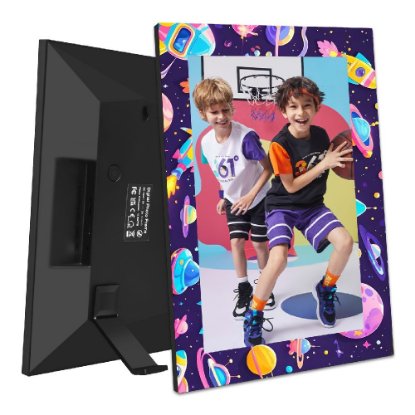 Digitalni okvir za fotografije YIO18A -10.1BL, 10.1" ekran, WiFi, plavi sa motivom svemira