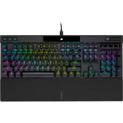 Tipkovnica CORSAIR K70 RGB PRO, optičko-mehanička, Corsair OPX, US Layout, USB, crna