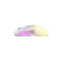 Miš STEELSERIES Aerox 3 Wireless, optički, bežični, RGB, 18000 CPI, bijeli, USB