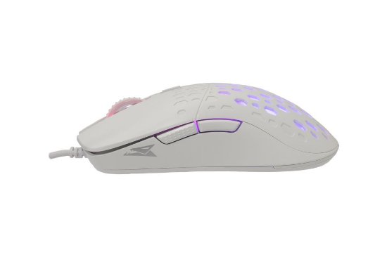 Miš BARACUDA BGM-022 Octopus, RGB, optički, 3600dpi, bijeli