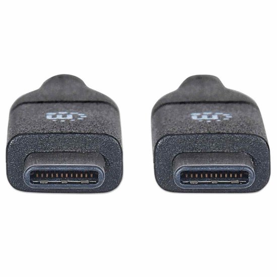 Kabel MANHATTAN, USB 3.2 Gen2, USB-C (M) na USB-C (M), 60W, 1.2 DP Alt Mode, 1.0m