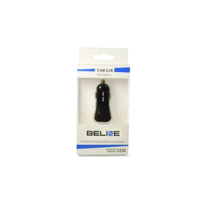 Auto punjač BELINE, 2xUSB-A, crni