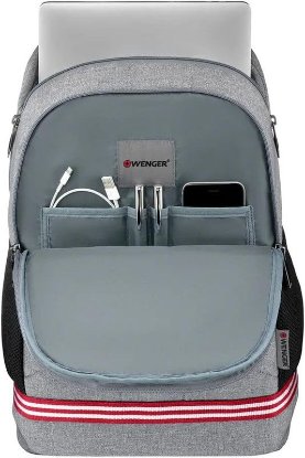 Ruksak za laptop WENGER Quadma, 16", sivi