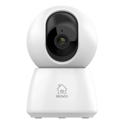 Mrežna nadzorna kamera DELTACO SH-IPC06, WiFi, pokretna, dvosmjerni audio, 2MP, noćno snimanje, bijela