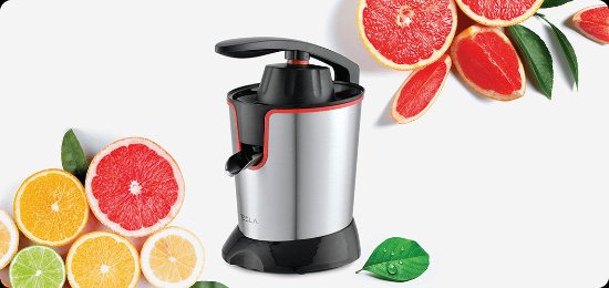 Sokovnik TESLA CJ301BX, 300 W, 0,65 l, inox-crni