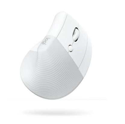Miš LOGITECH Lift, optički, ergonomski, bežični, USB, bijeli