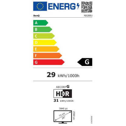 Premium monitor 28,2" BENQ RD280U 9H.LM1LJ.TBE, 3840x2560, IPS, 60Hz, 5ms, 350cd/m2, zvučnici, crni