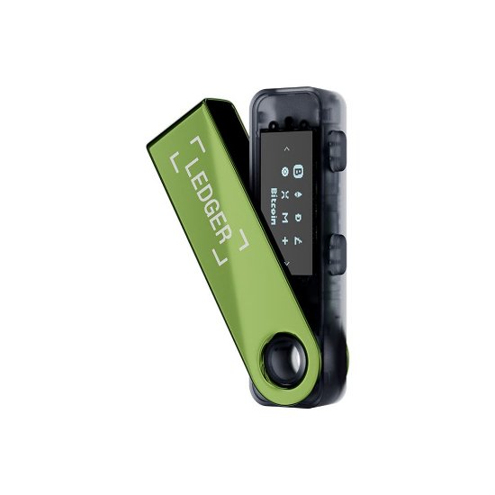 Bitcoin Wallet LEDGER Nano S Plus, USB-C, za kriptovalute, Oxidate Green