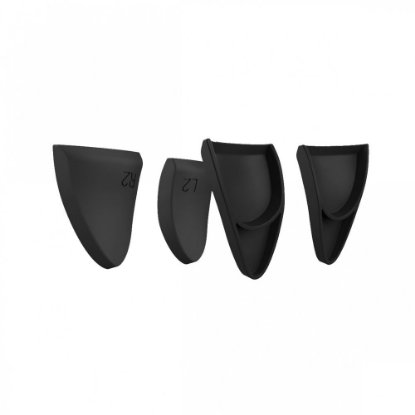 Silikonski nastavci WHITE SHARK Hook, za PS5 gamepad, crni