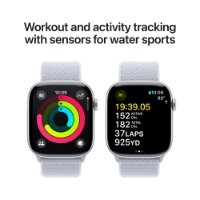 Pametni sat APPLE Watch S10 GPS, 46mm Silver Alu Case with Blue Cloud Sport Loop