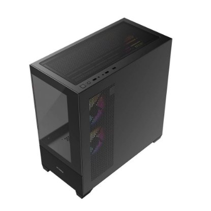 Kućište BIT FORCE SPARK ARGB-TG3, MIDI, ATX, crno, bez napajanja