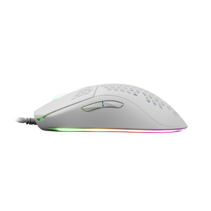 Miš WHITE SHARK Galahad GM-5007, 6400dpi, RGB, optički, žičani, bijeli