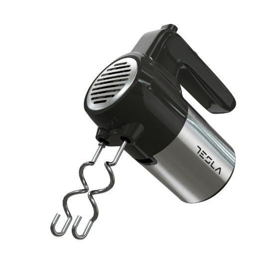Mikser TESLA MX301BX, ručni, 300 W, 5 brzina, crni-inox