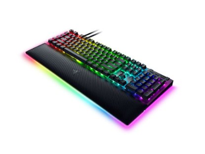 Tipkovnica RAZER BlackWidow V4 Pro, mehanička, Green, RGB, UK Layout, crna, USB