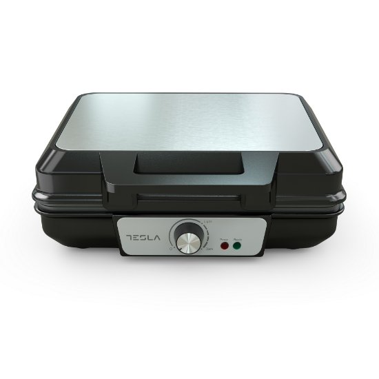 Aparat za vafle TESLA WM200BX, 1000 W, 220 C, crni-inox