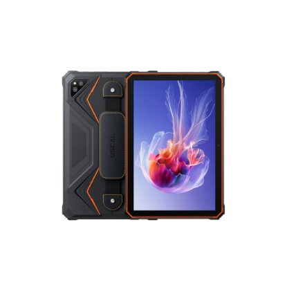Tablet OSCAL Spider 8, 10.1", WiFi, LTE, 8GB, 128GB, Android 12, crno-narančasti