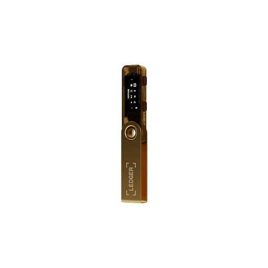 Bitcoin Wallet LEDGER Nano S Plus, USB-C, za kriptovalute, zlatni