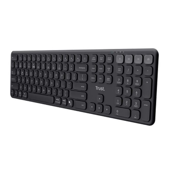 Tipkovnica TRUST Vaiya, bluetooth, US layout, crna