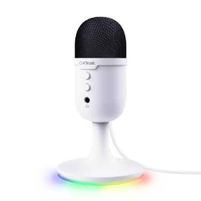Mikrofon TRUST GXT 234 Yunix, RGB, USB i 3.5mm, bijeli