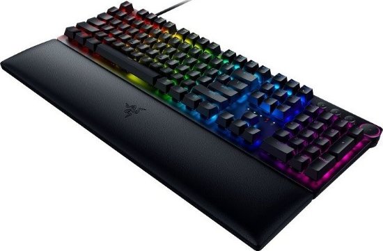 Tipkovnica RAZER Huntsman V2, Purple Linear Optical Switch, RGB, US Layout, USB