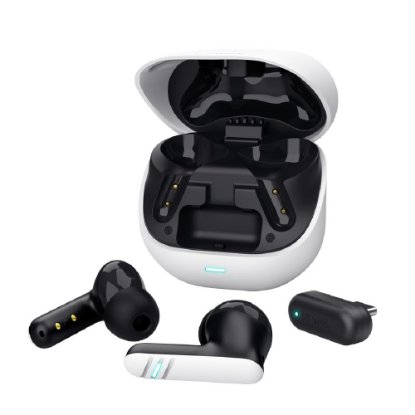 Slušalice TRUST GXT 409 Oxxie, in-ear, bežične, crno-bijele