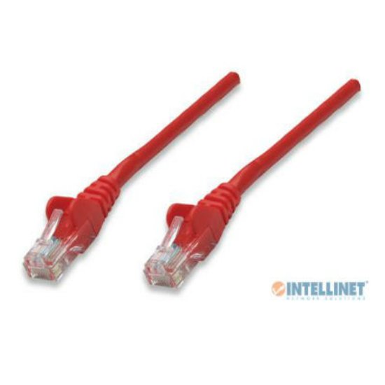 Kabel INTELLINET, patch CAT6, U/UTP, crveni, 1m