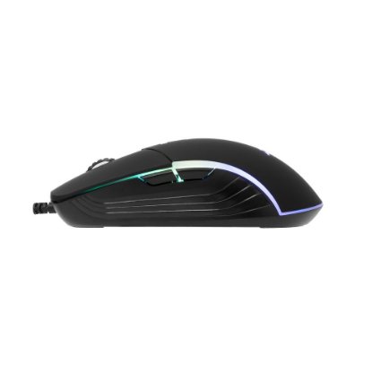 Miš BARACUDA BGM-011 Nautilus, RGB, optički, 12800dpi, crni