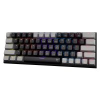 Tipkovnica WHITE SHARK GK-002111V2 Wakizashi-2, RGB, crveni switch, mehanička, US/HR, crno-siva