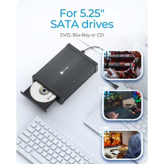 Eksterno kućište ICY BOX IB-525-U3, za 1x 5,25" SATA DVD/Blue-Ray drive