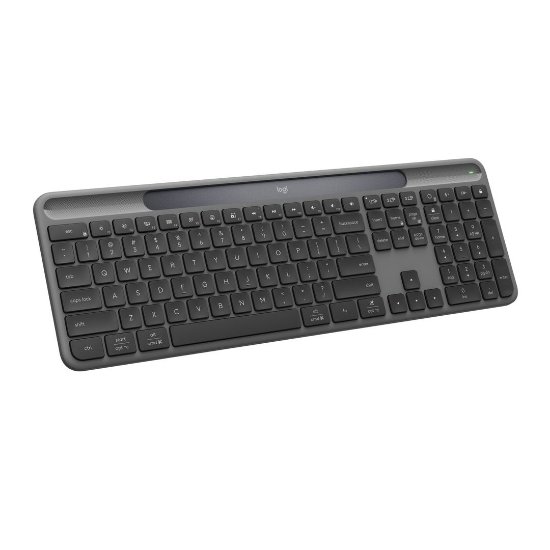 Tipkovnica LOGITECH Signature Slim Solar+, bežična, bluetooth, crna