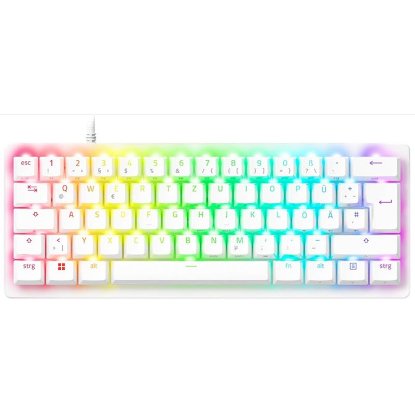 Tipkovnica RAZER Huntsman V3 Pro Mini White Edition, Analog Switch, RGB, US Layout, USB, bijela