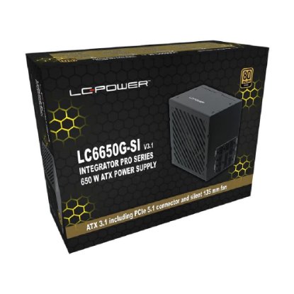 Napajanje 650W LC Power Integrator Pro LC6650G-SI V3.1, 80+ Gold, modularno, crno