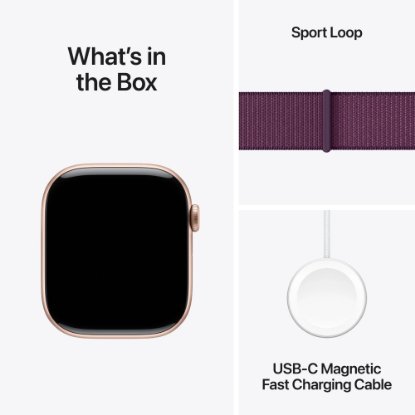Pametni sat APPLE Watch S10 GPS, 46mm Rose Gold Alu Case with Plum Sport Loop