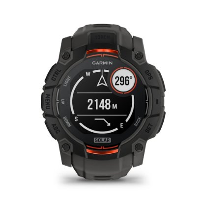 Pametni sat GARMIN Instinct 3 Solar 50mm, GPS, HR, pametne obavijesti, crni